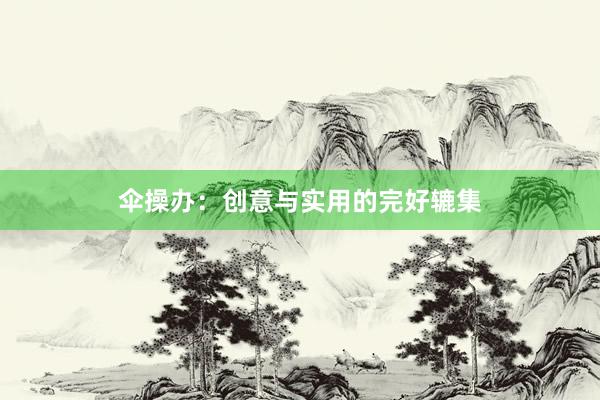 伞操办：创意与实用的完好辘集